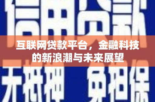 肥东互联网贷款平台，金融科技的新浪潮与未来展望