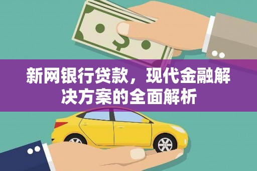 肥东新网银行贷款，现代金融解决方案的全面解析