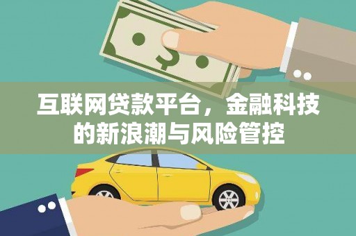 肥东互联网贷款平台，金融科技的新浪潮与风险管控