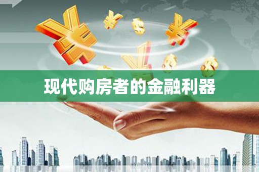 肥东现代购房者的金融利器