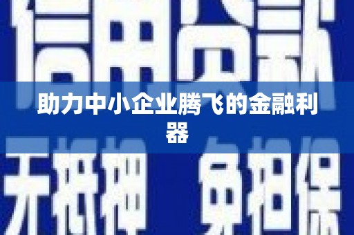 肥东助力中小企业腾飞的金融利器