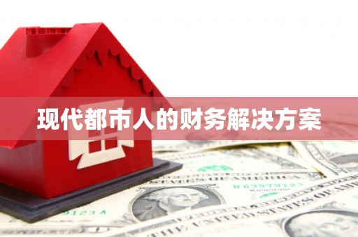 肥东现代都市人的财务解决方案